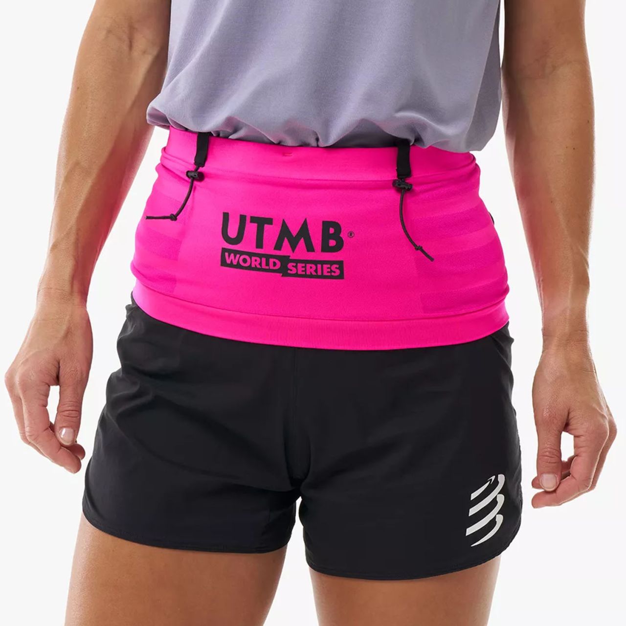 COMPRESSPORT FREE BELT PRO UTMB NEON PINK Ceinture de running