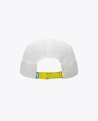 HOKA U TRAIL RUN HAT NEON WHITE Casquette running pas cher