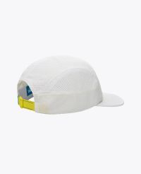 HOKA U TRAIL RUN HAT NEON WHITE Casquette running pas cher