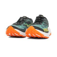 HOKA MAFATE X BLACK ET ELECTRIC AQUA Chaussures de trail pas cher