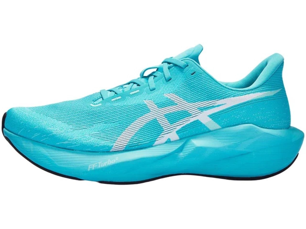 ASICS NOVABLAST 6 ENERGY AQUA ET WHITE Chaussures Running