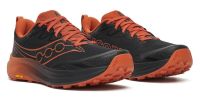 SAUCONY PEREGRINE 16 BLACK ET RUST  Chaussures de trail saucony pas cher