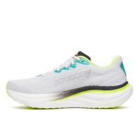 SAUCONY RIDE 19 WHITE ET CITRON Chaussures running pas cher