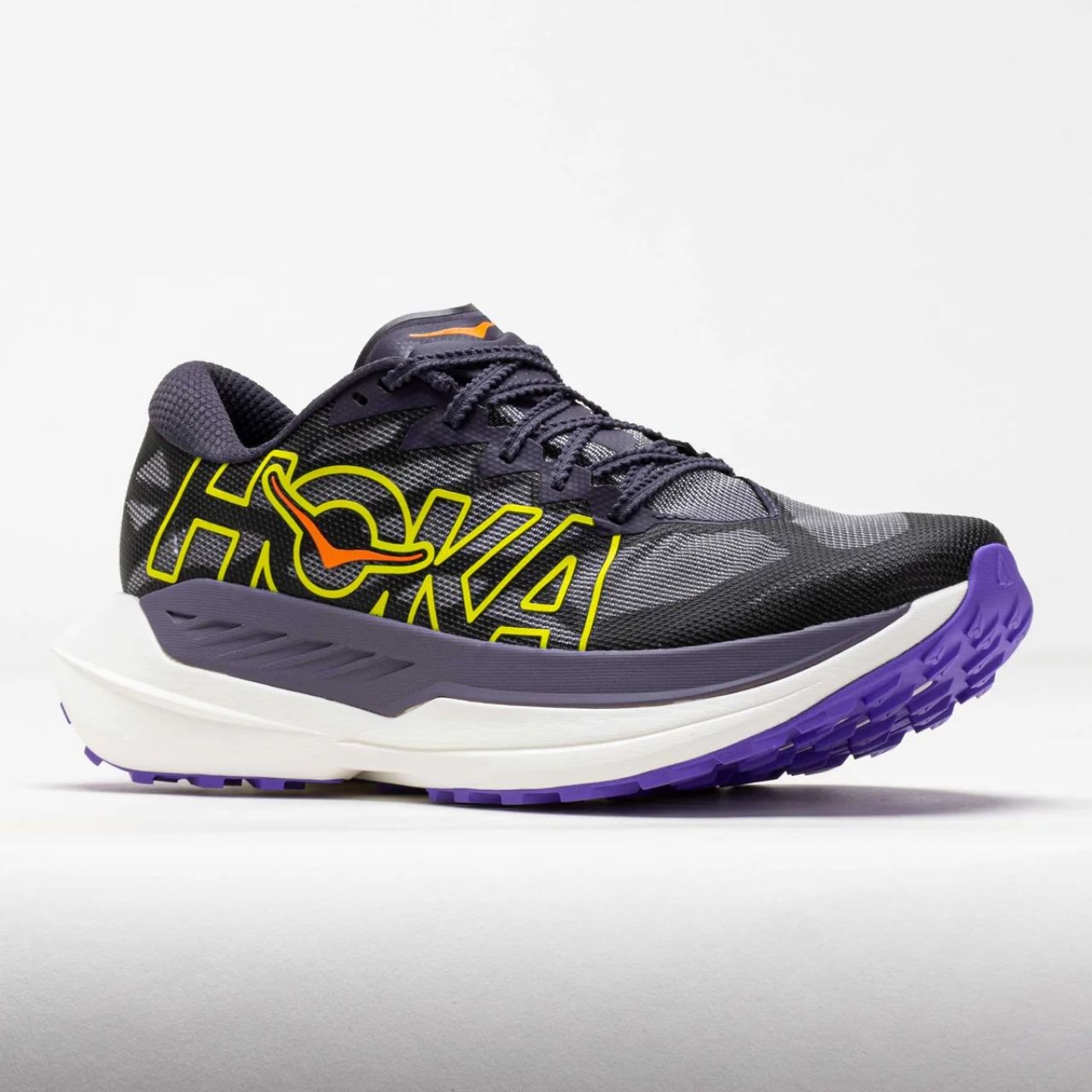 HOKA ROCKET X TRAIL SQUID INK ET NEON NEBULA Chaussures de trail