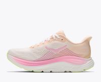 HOKA CLIFTON 11 TANGERINE GLOW ET WHITE Chaussures de running pas cher
