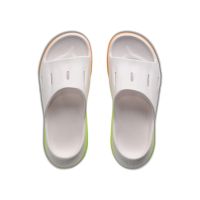 HOKA ORA RECOVERY SLIDE 3 WHITE ET NEON YUZU Chaussures de recuperation pas cher
