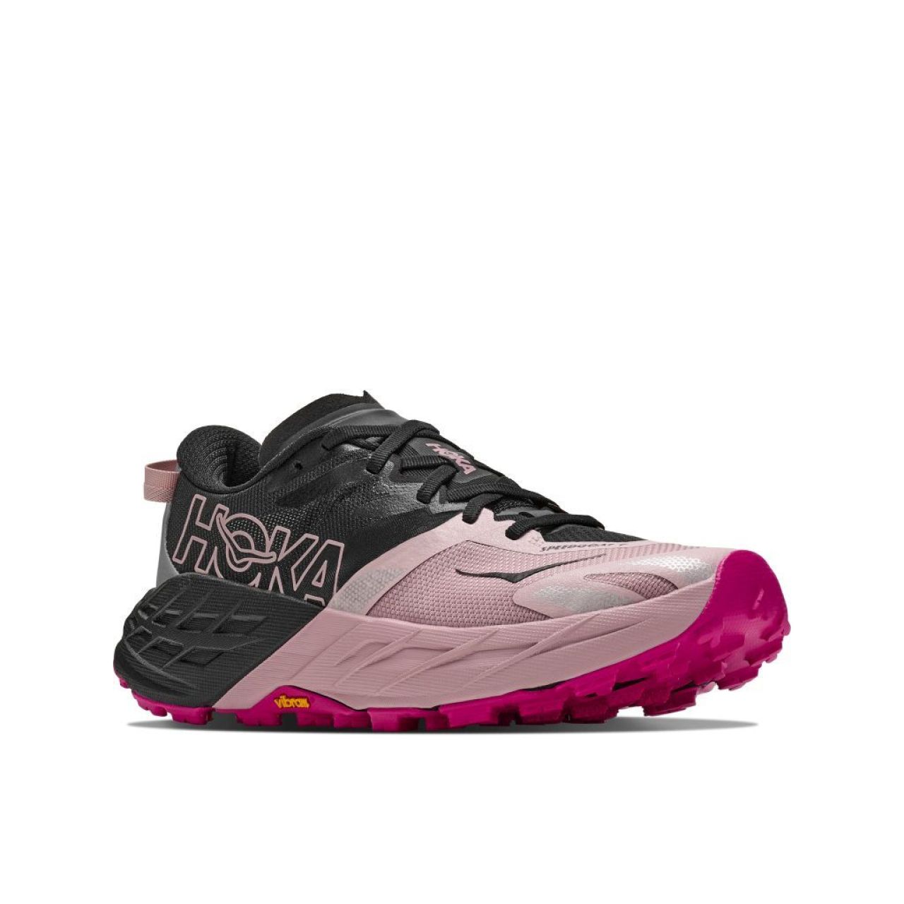 HOKA SPEEDGOAT 7 BLACK ET PINK OPAL Chaussures de trail