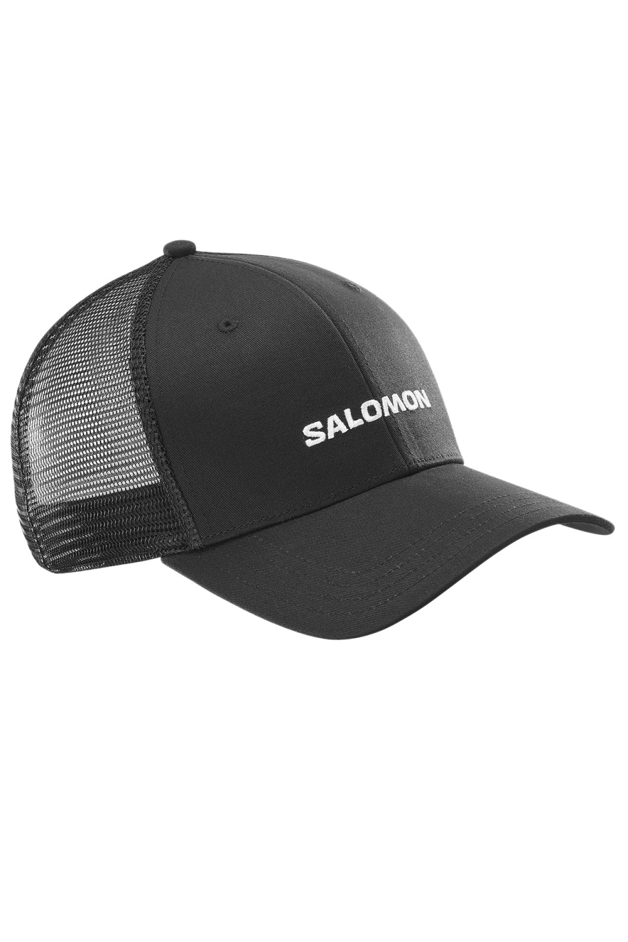SALOMON LOGO TRUCKER CAP BLACK Casquette sport