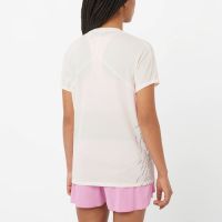 SALOMON SENSE AERO SS TEE GRAPHIC WHISPER WHITE Tee shirt running pas cher