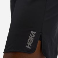 HOKA GLIDE SHORT 7'' 2 IN 1 BLACK Short Running pas cher