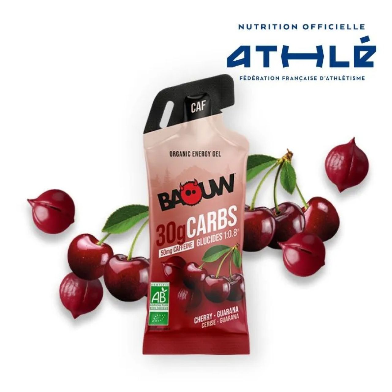 BAOUW ENERGY GEL CERISE ET GUARANA Gel energetique