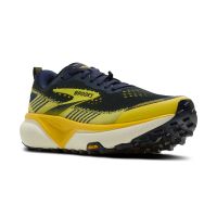BROOKS CASCADIA 20 NAVY,CYBER YELLOW ET GREY chaussures de trail
