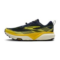 BROOKS CASCADIA 20 NAVY,CYBER YELLOW ET GREY chaussures de trail pas cher