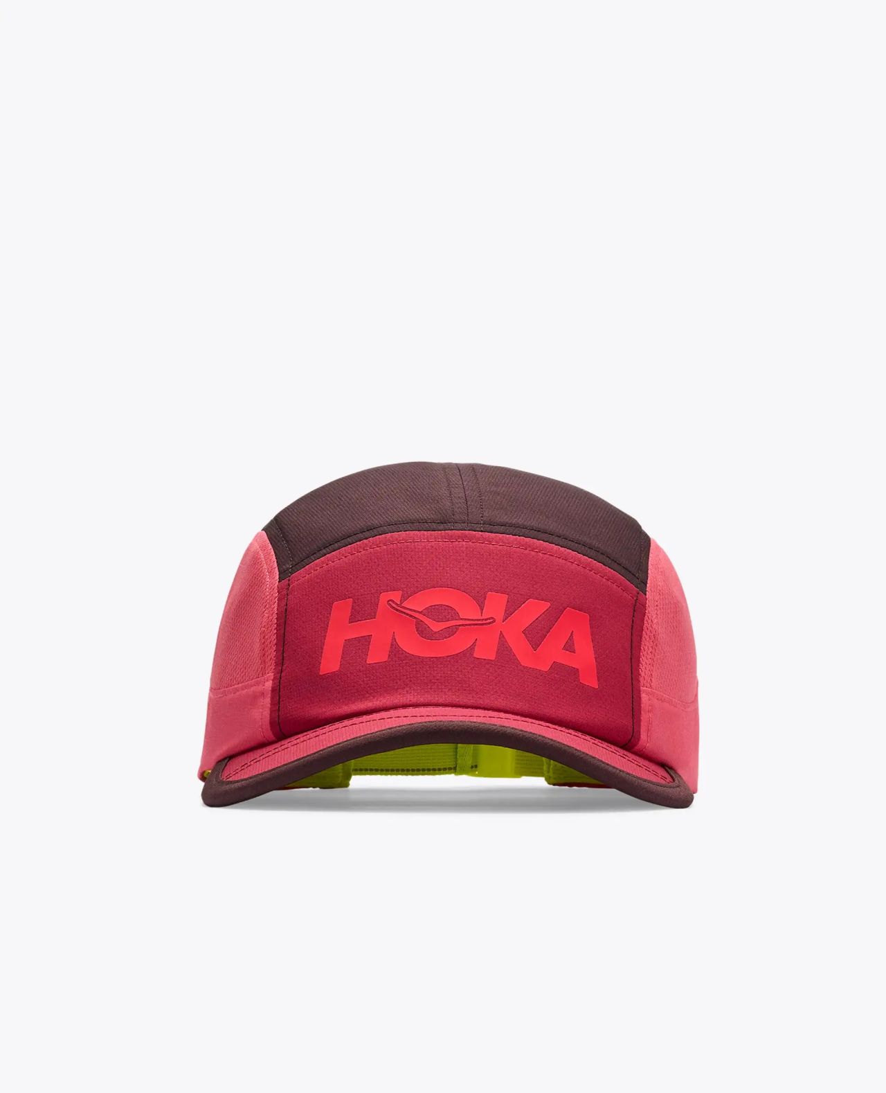 HOKA RUN HAT DEEP MAUVE ET RED AGATE Casquette running