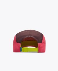 HOKA RUN HAT DEEP MAUVE ET RED AGATE Casquette running pas cher
