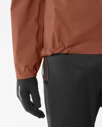 SALOMON VESTE BONATTI BURNT UMBER Veste running étanche pas cher