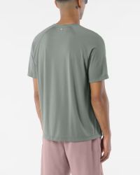 SALOMON SHKOUT CORE SS TEE M CASTOR GRAY Tee shirt running pas cher