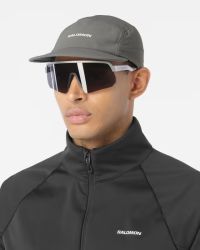 SALOMON SENSE AERO CAP CASTOR GRAY Casquette running pas cher
