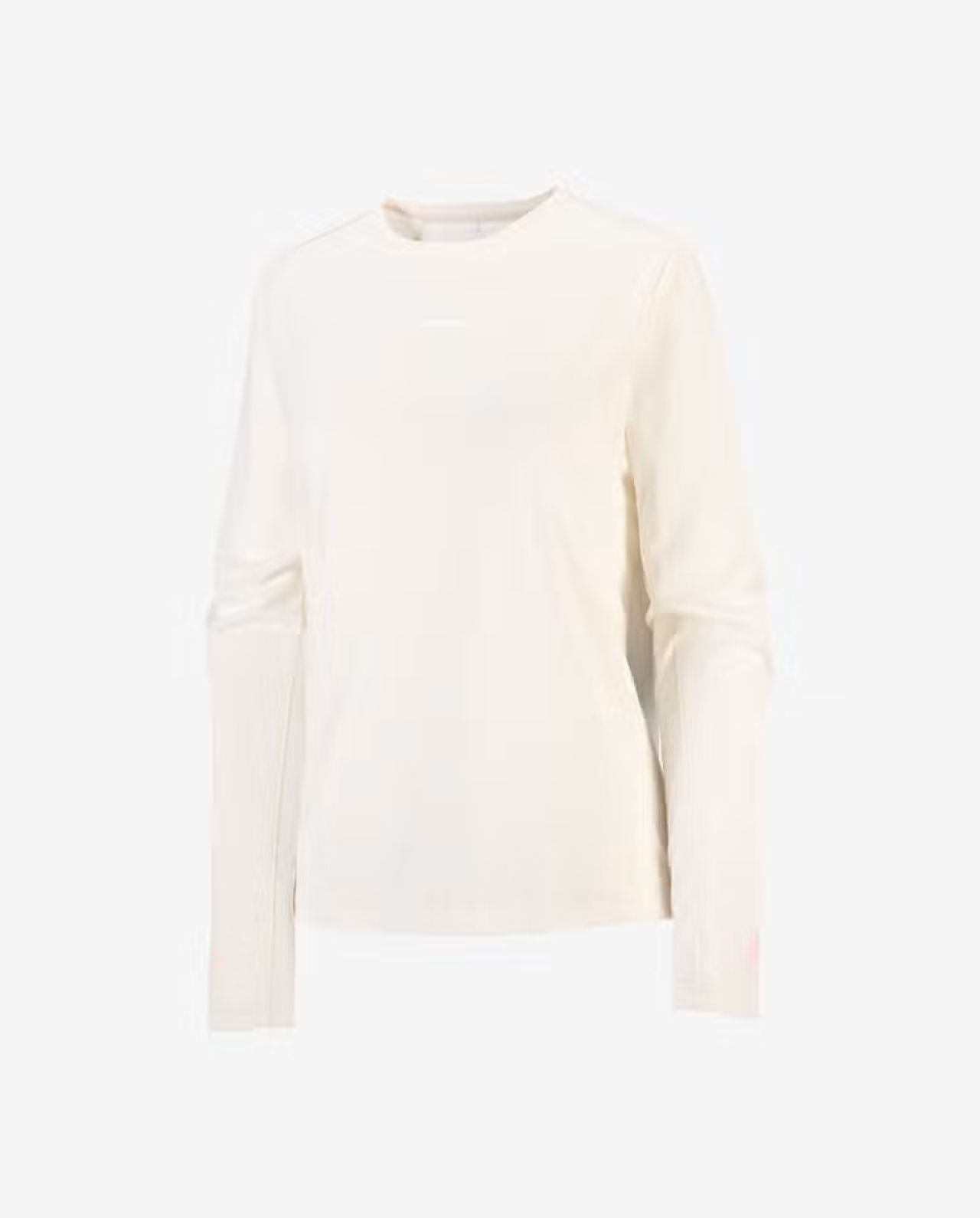 SALOMON SHKOUT CORE LS TEE W WHISPER WHITE ET PINK FROSTING Tee shirtmanches longues  running