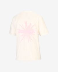 SALOMON SHKOUT CORE SS TEE W WHISPER WHITE ET PINK FROSTING Tee shirt running
