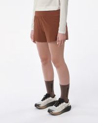 SALOMON SENSE AERO STOW 4" W SHORT BURNT AMBER  Short running pas cher