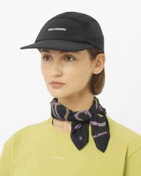 SALOMON SENSE AERO CAP BLACK Casquette running pas cher