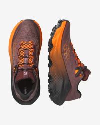 SALOMON ULTRA GLIDE 4 HUCKLEBERRY, BLACK ET RED ORANGE Chaussures de trail pas cher