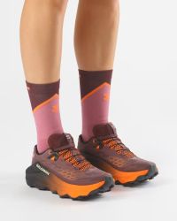 SALOMON ULTRA GLIDE 4 HUCKLEBERRY, BLACK ET RED ORANGE Chaussures de trail pas cher