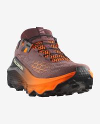 SALOMON ULTRA GLIDE 4 HUCKLEBERRY, BLACK ET RED ORANGE Chaussures de trail pas cher