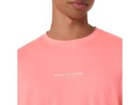 ASICS FUJITRAIL LOGO LS TOP SUN CORAL Tee shirt manches longues  running pas cher