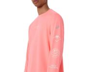 ASICS FUJITRAIL LOGO LS TOP SUN CORAL Tee shirt manches longues  running pas cher