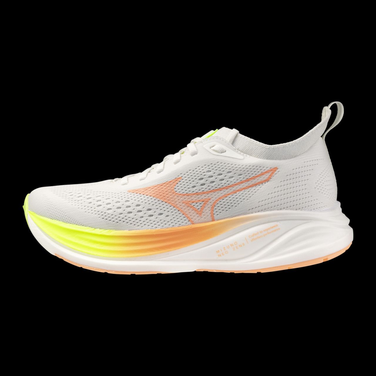 MIZUNO NEO ZEN 2 WHITE, FLAMINGO CORAL ET LIME PULP Chaussures de running