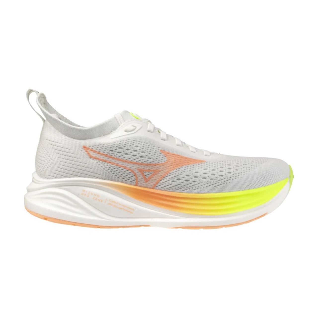 MIZUNO NEO ZEN 2 WHITE, FLAMINGO CORAL ET LIME PULP Chaussures de running