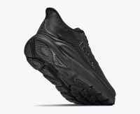 HOKA CLIFTON 11 WIDE BLACK Chaussures de running pour pieds larges pas cher