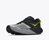 HOKA SPEEDGOAT 7 BLACK ET STELLAR GREY  Chaussures de trail pas cher