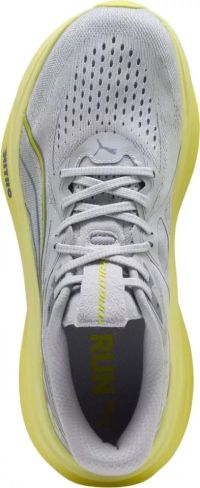 PUMA MAGMAX NITRO 2 VIBRANT SILVER ET LUX LIME Chaussures de running pas cher