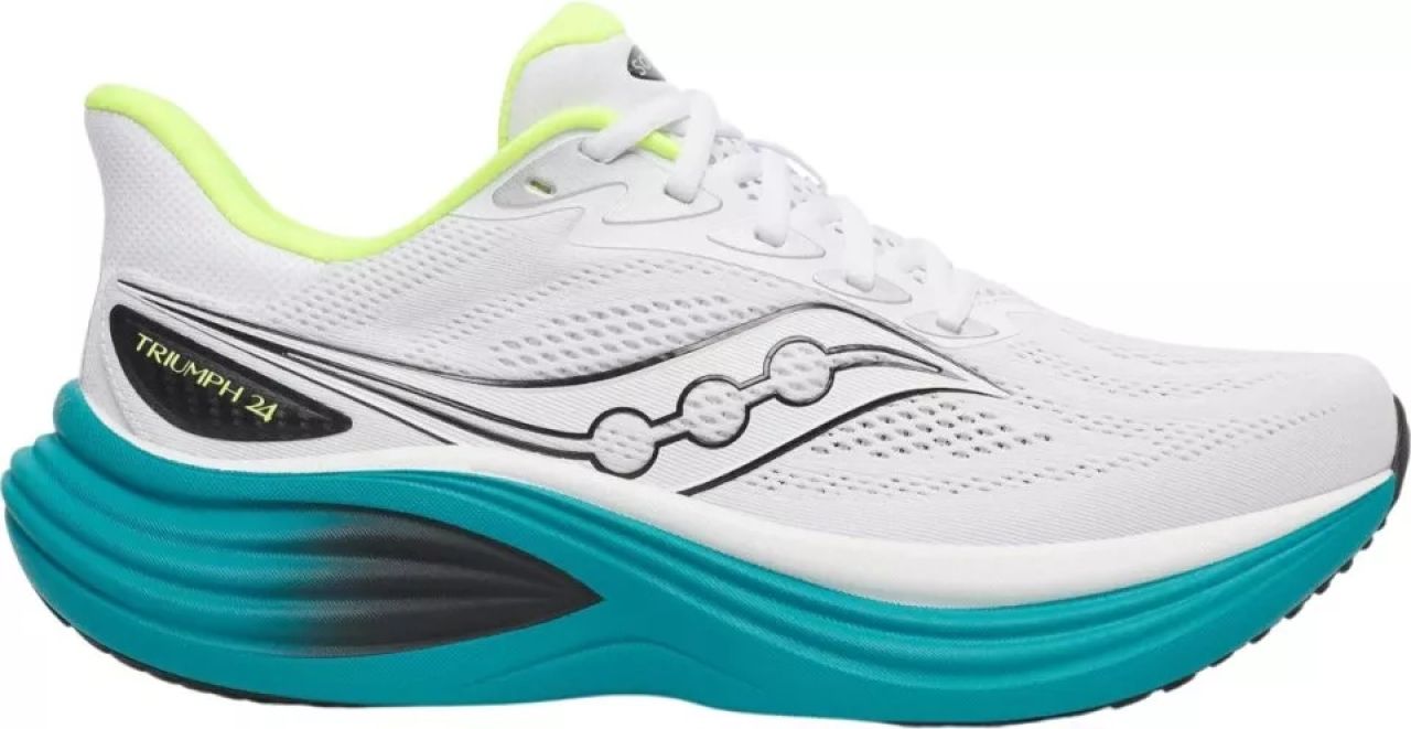 SAUCONY TRIUMPH 24 WHITE ET TRANQUIL Chaussures running saucony