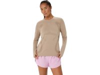 ASICS ROAD SEAMLESS LS TOP GREIGE Tee shirt  running
