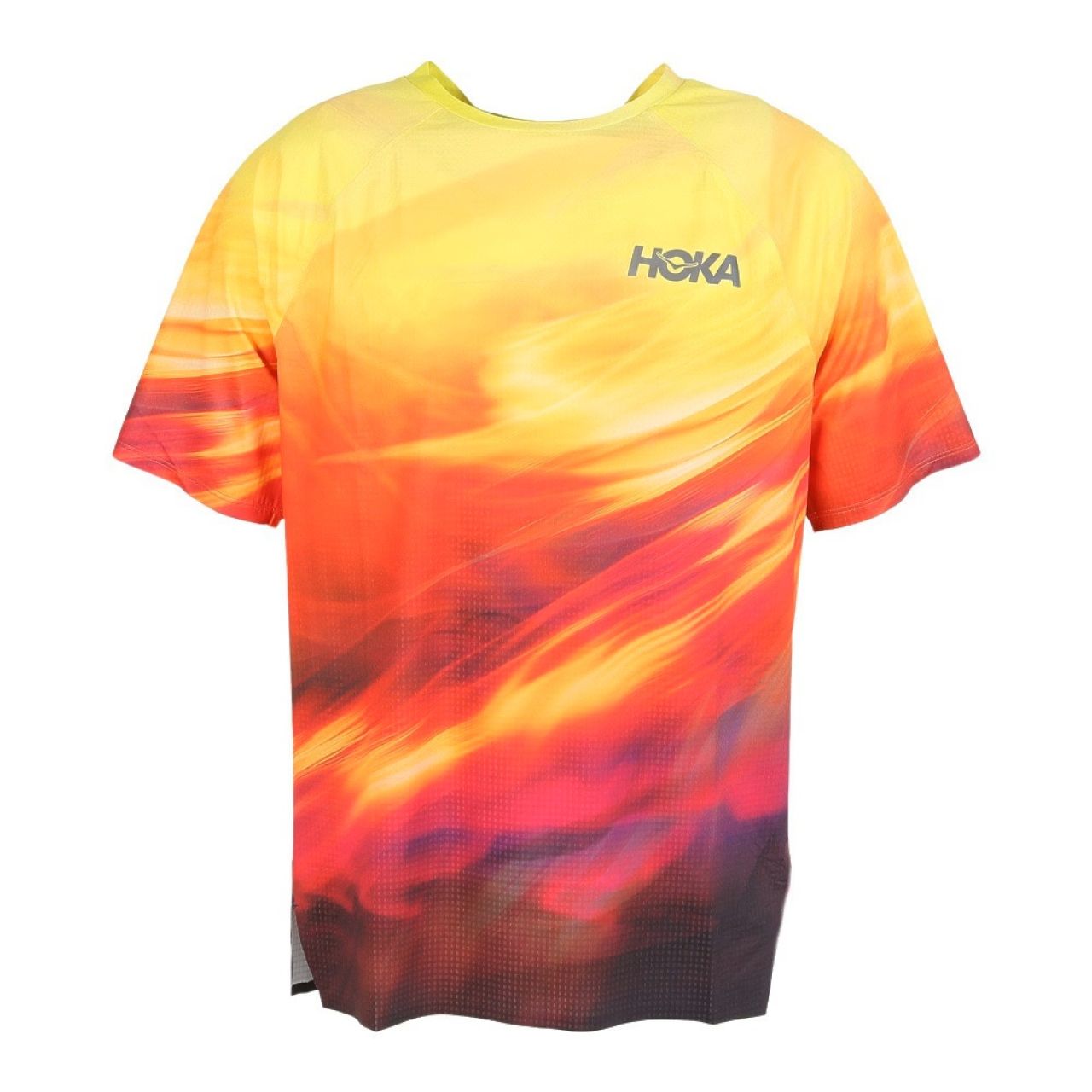 HOKA TEE RACE DAY SHORT SLEEVE TR PRT HOKA CITRUS Débardeur  Running