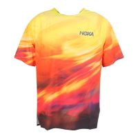 HOKA TEE RACE DAY SHORT SLEEVE TR PRT HOKA CITRUS Débardeur  Running