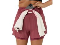 ASICS FUJITRAIL ELITE SHORT BRISKET RED Short Running femme pas cher