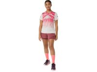 ASICS FUJITRAIL ELITE SHORT BRISKET RED Short Running femme pas cher