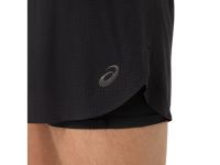 ASICS FUJITRAIL ELITE SHORT BLACK Short trail 2 en 1 pas cher