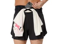 ASICS FUJITRAIL ELITE SHORT BLACK Short trail 2 en 1 pas cher