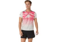 ASICS FUJITRAIL ELITE GRAPHIC SS TOP CREAM Tee shirt  running