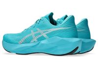ASICS NOVABLAST 6 ENERGY AQUA ET WHITE Chaussures Running pas cher