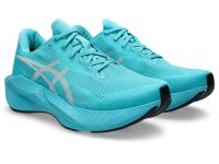ASICS NOVABLAST 6 ENERGY AQUA ET WHITE Chaussures Running pas cher