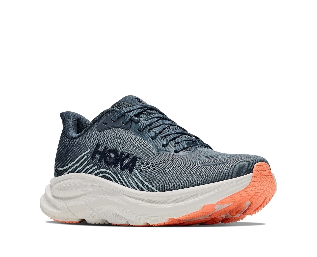HOKA CLIFTON 11 FADED NAVY ET GLIMMERING BLUE Chaussures de running