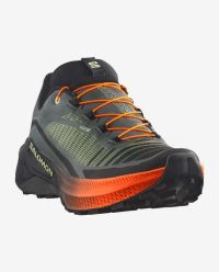 SALOMON GENESIS 2  URBAN CHIC , BLACK ET LIME CREAM Chaussures de trail pas cher