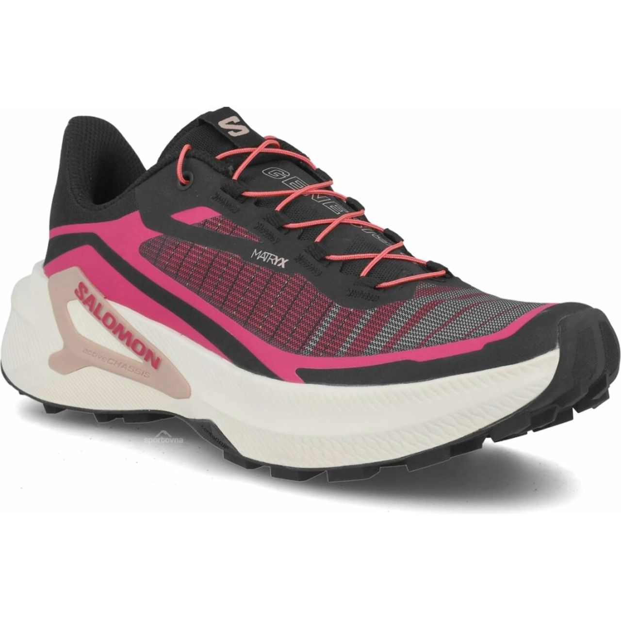 SALOMON GENESIS 2 BLACK, VANILLA ICE ET PINK YARROW  Chaussures de trail
